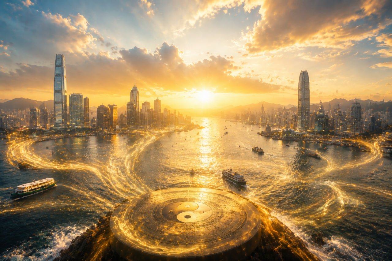 維港兩岸風水圖